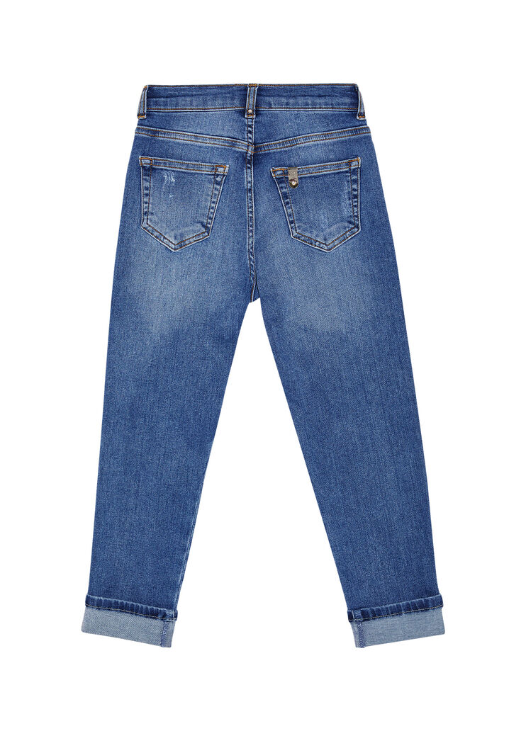 Mom-Fit-Jeans mit Tuch Denimblau Liu Jo - large image number 1
