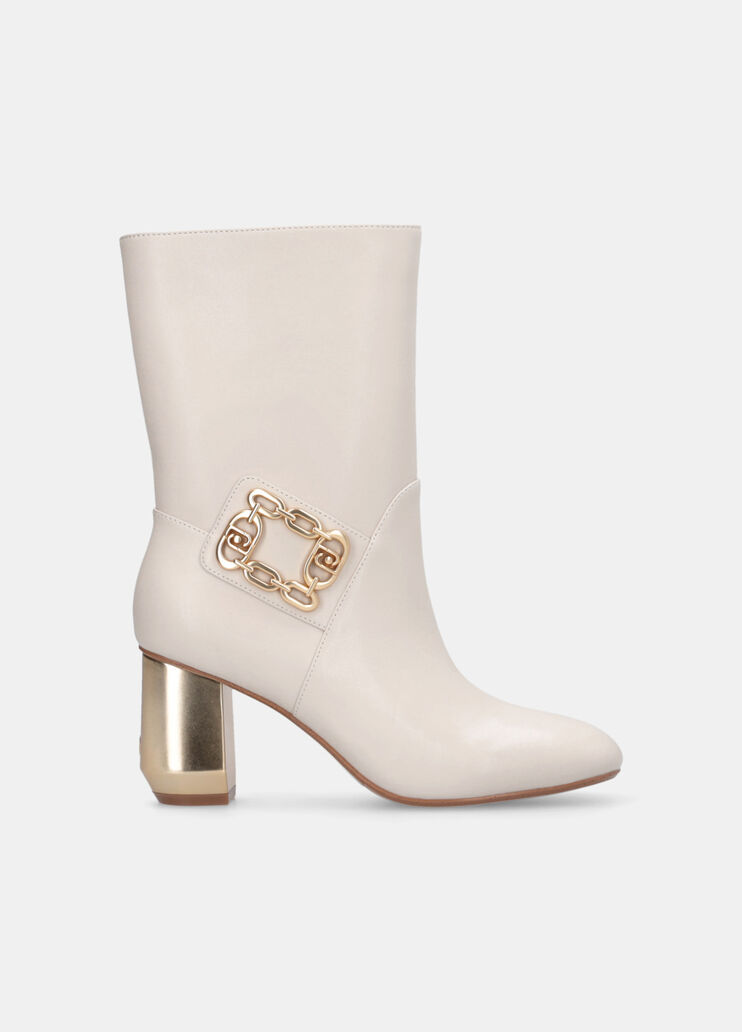Stivaletti con tacco largo latte Liu Jo - medium