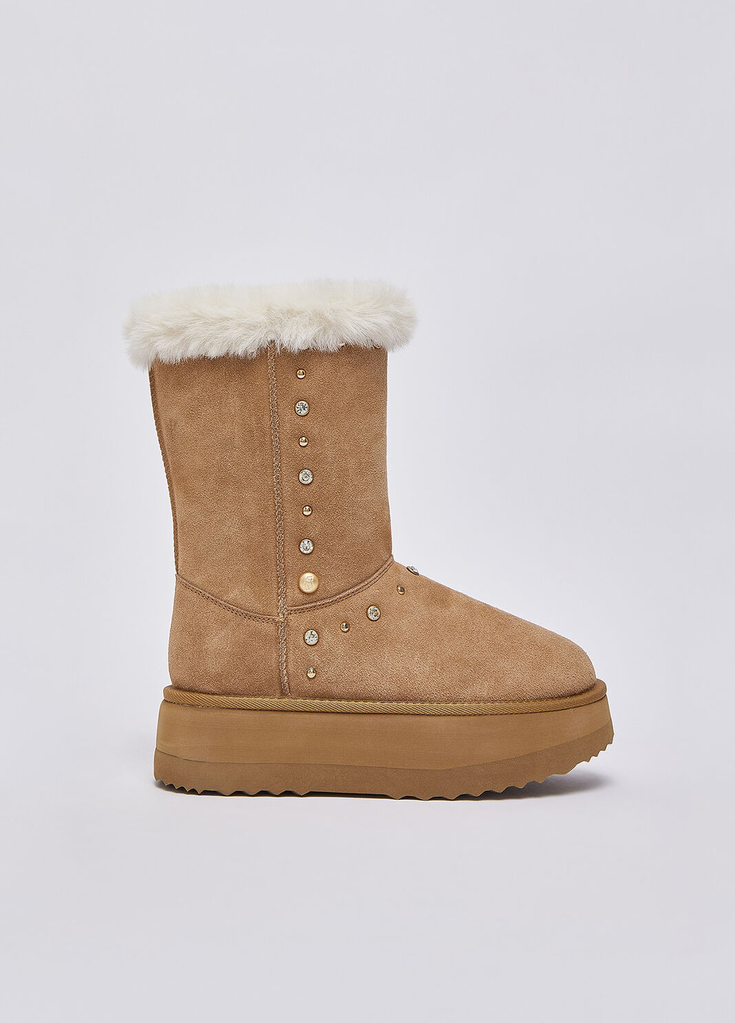 Stiefel warm mit Schmucksteinen Cognac Liu Jo - large image number 0