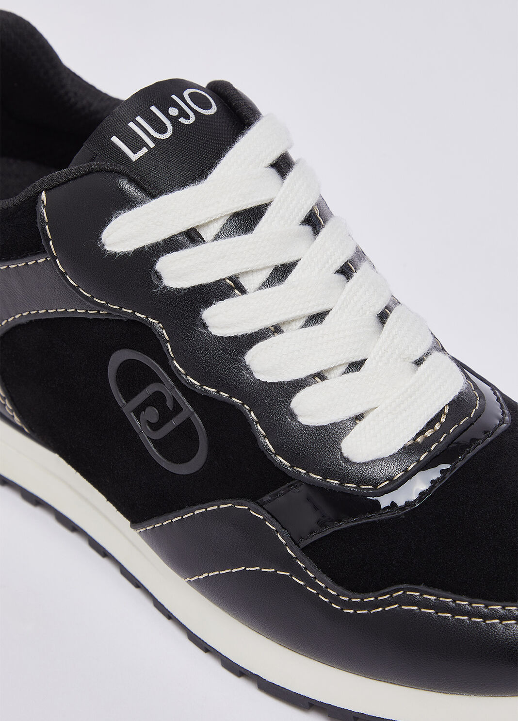 Sneakers aus Leder und Veloursleder Schwarz Liu Jo - large image number 5