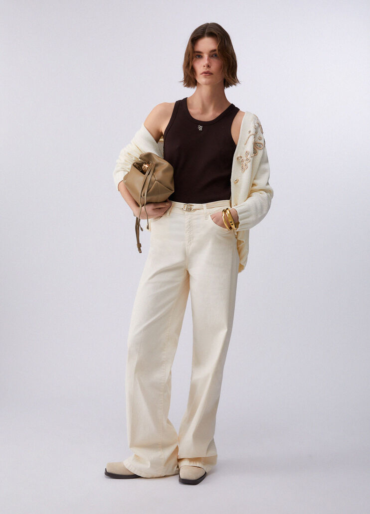 Top with mini logo dark brown Liu Jo - medium