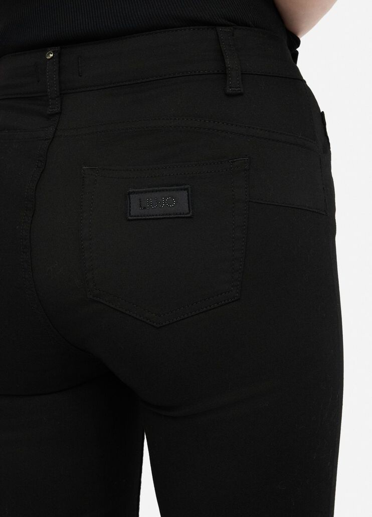 Skinny trousers with gemstones black Liu Jo - large image number 4