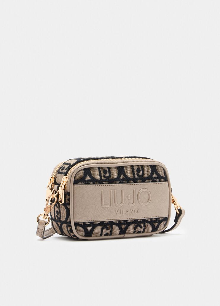 Small jacquard crossbody bag dark grey Liu Jo - large image number 2 Small jacquard crossbody bag dark grey Liu Jo - large image number 2