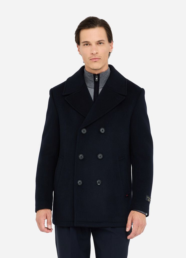 Wool and cashmere peacoat dark blue Liu Jo - large image number 0