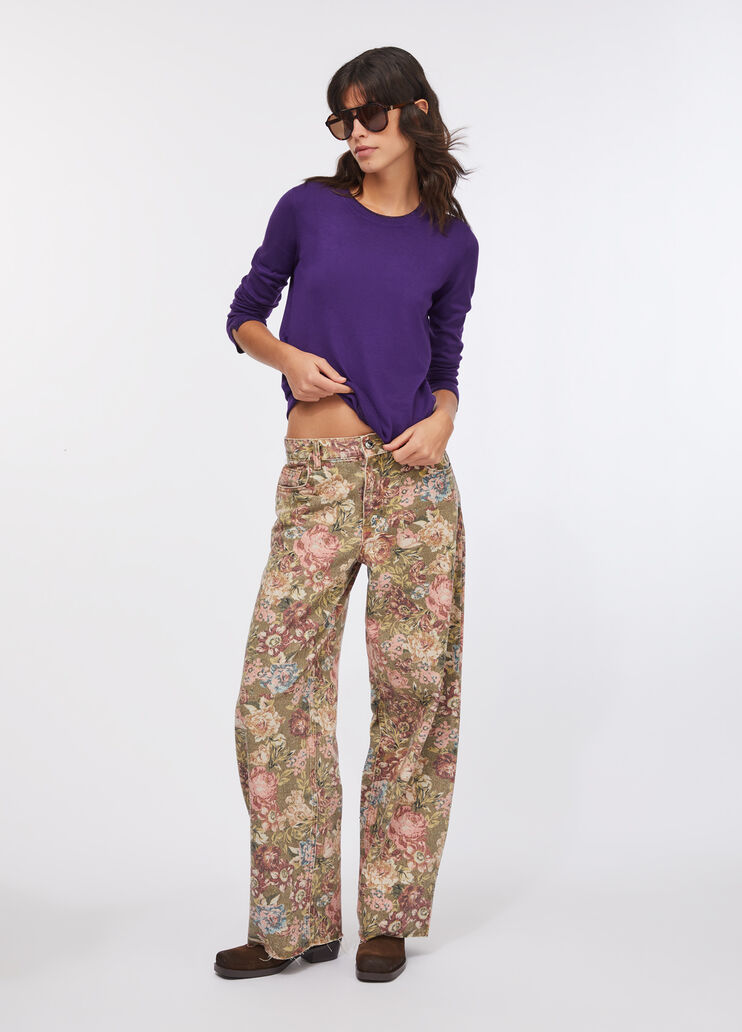 Pull avec détails en Lurex® violet Liu Jo - large image number 5