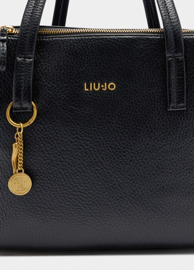 Sacoche format moyen avec charm noir Liu Jo - medium