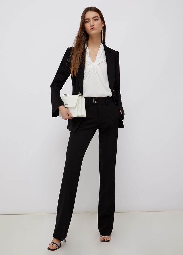 Blazer with slits on the cuffs black Liu Jo - large image number 3