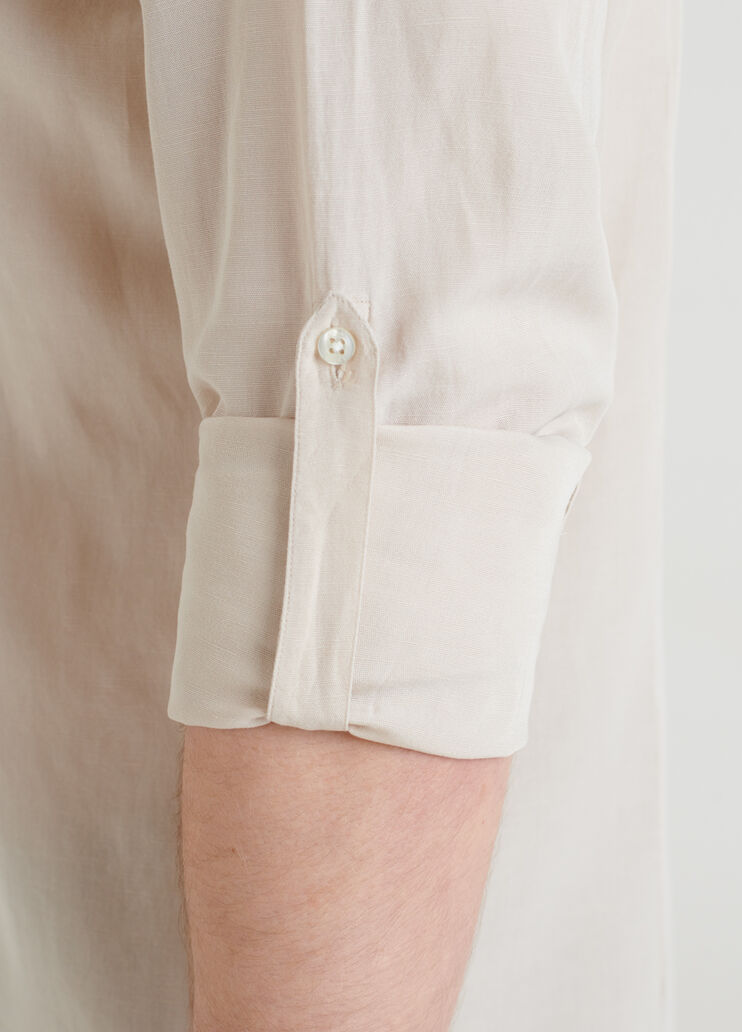 Camicia slim fit in lino  Liu Jo - large image number 4