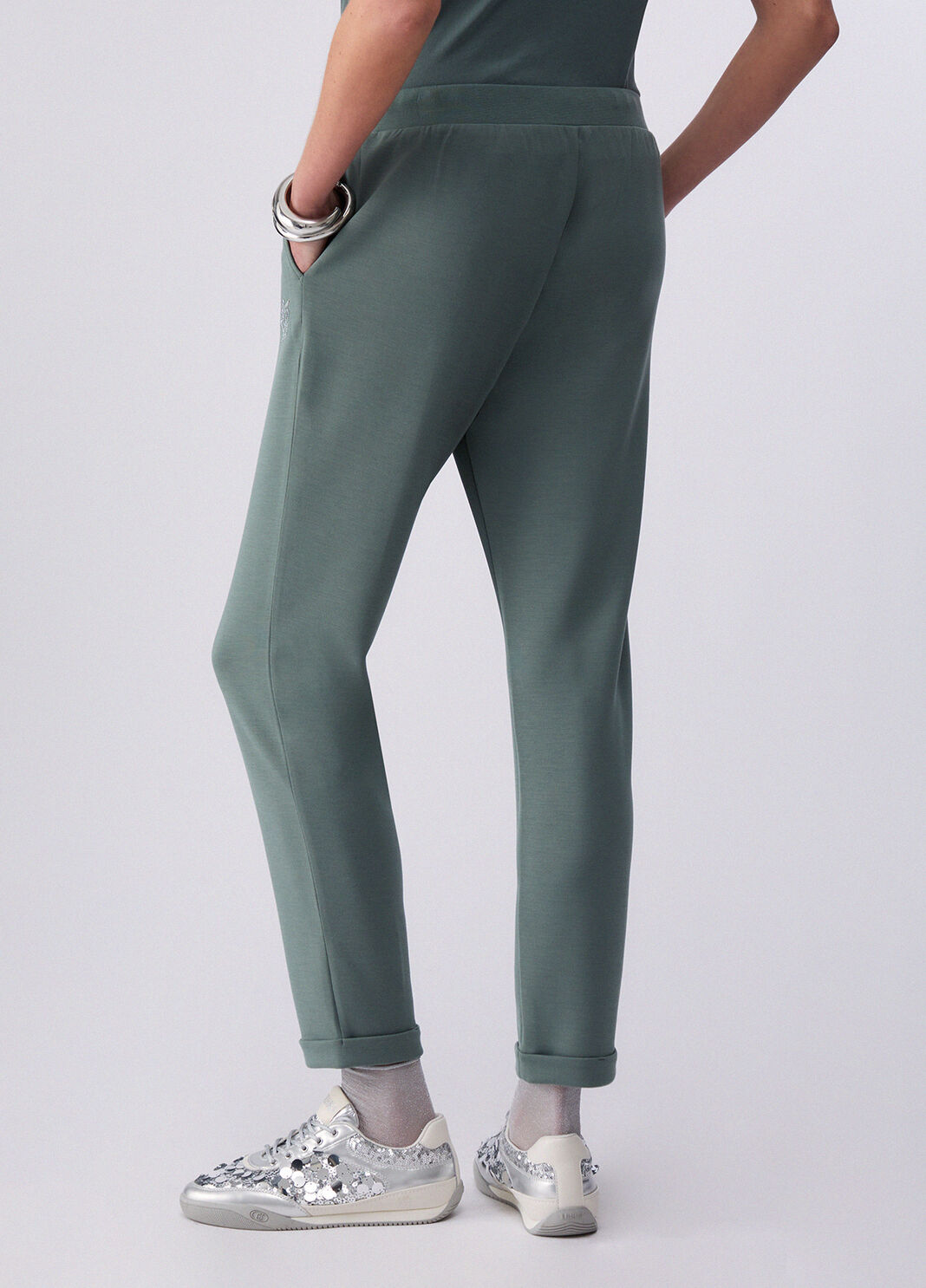 Scuba trousers khaki green Liu Jo - large image number 1