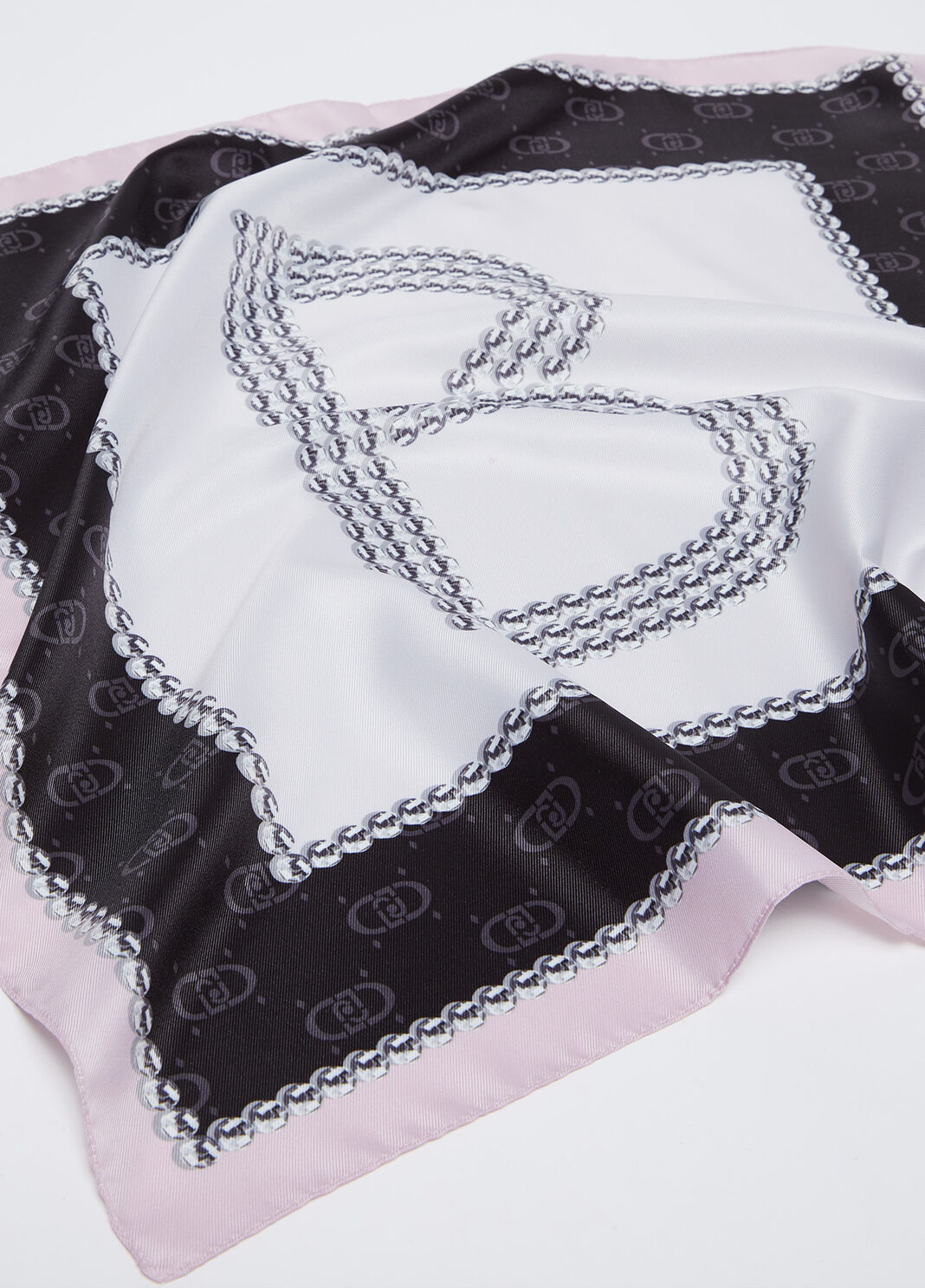 Foulard &agrave; motif lettre B noir Liu Jo - large image number 2