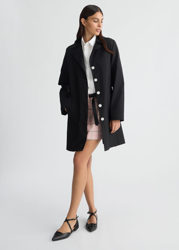Trench coat with belt black Liu Jo - medium Trench coat with belt black Liu Jo - medium