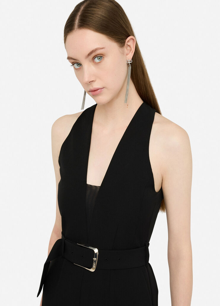 Smart jumpsuit with belt black Liu Jo - large image number 2 Smart jumpsuit with belt black Liu Jo - large image number 2
