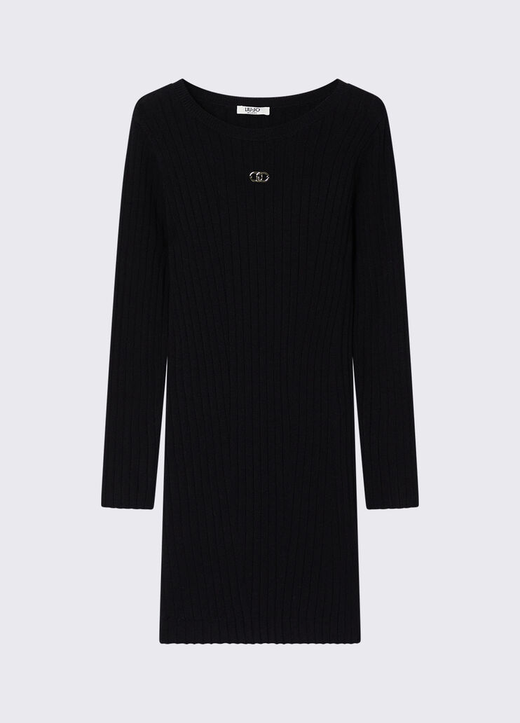 Short Knitted Dress black Liu Jo - medium