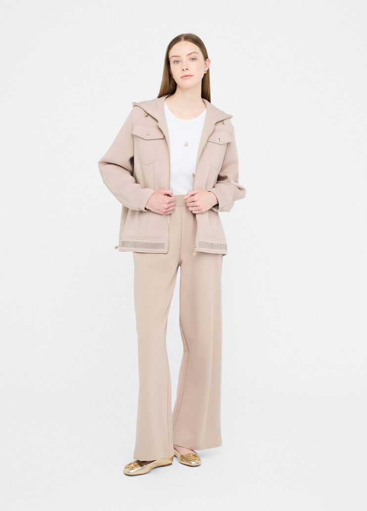 Veste en néoprène et nylon champagne Liu Jo - large image number 5