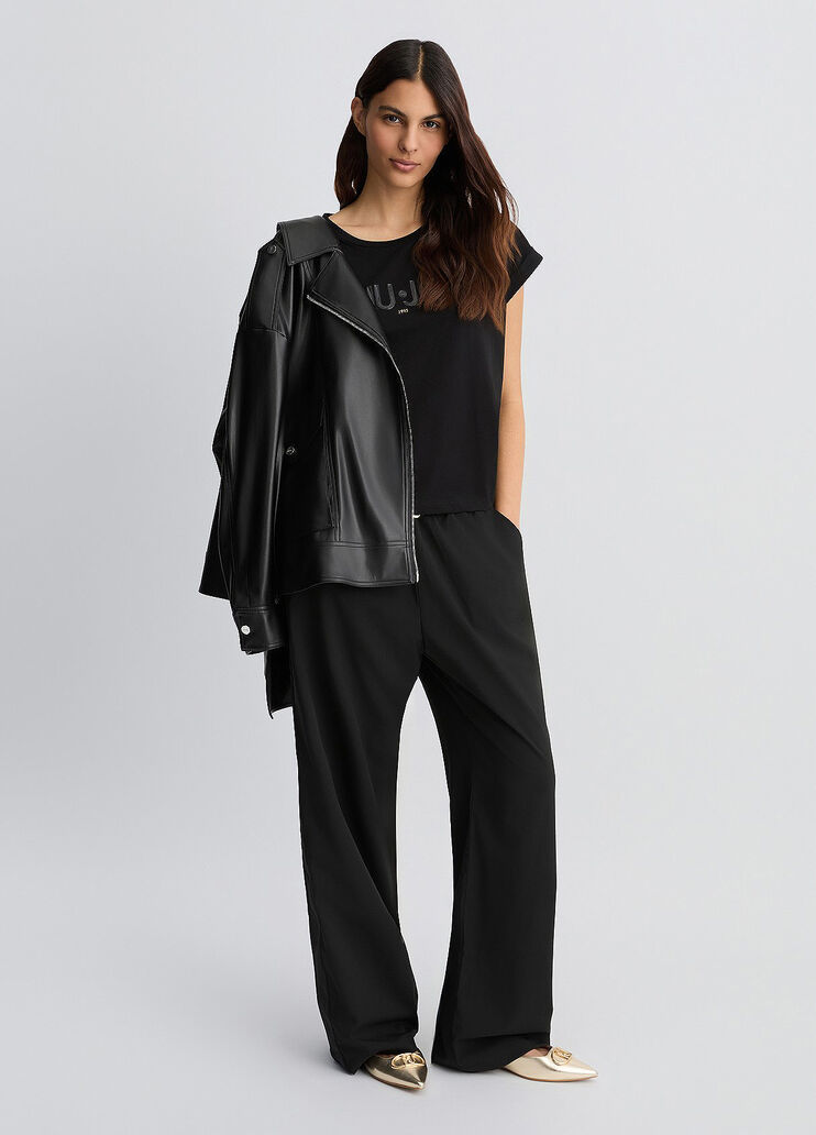 Drawstring trousers black Liu Jo - medium Drawstring trousers black Liu Jo - medium