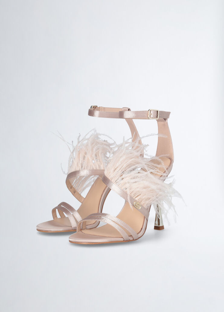 Elegant sandals with feathers pink Liu Jo - medium Elegant sandals with feathers pink Liu Jo - medium