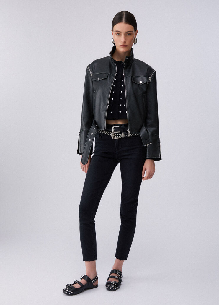 Jacket with detachable sleeves black Liu Jo - large image number 5