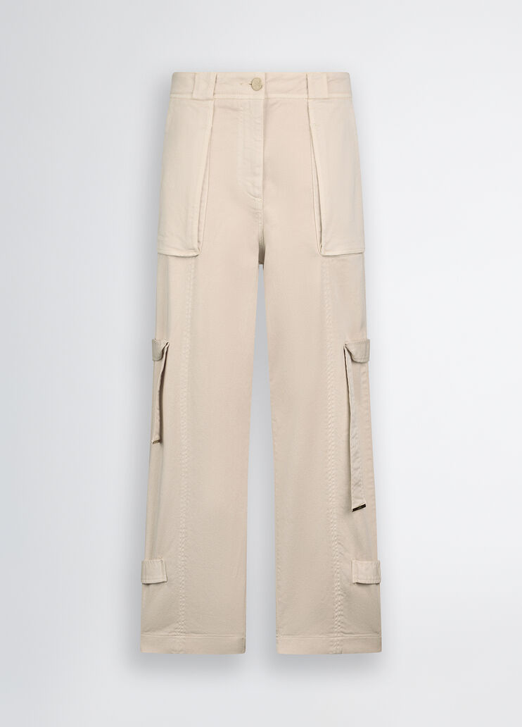 Worker trousers cream Liu Jo - large image number 6 Worker trousers cream Liu Jo - large image number 6