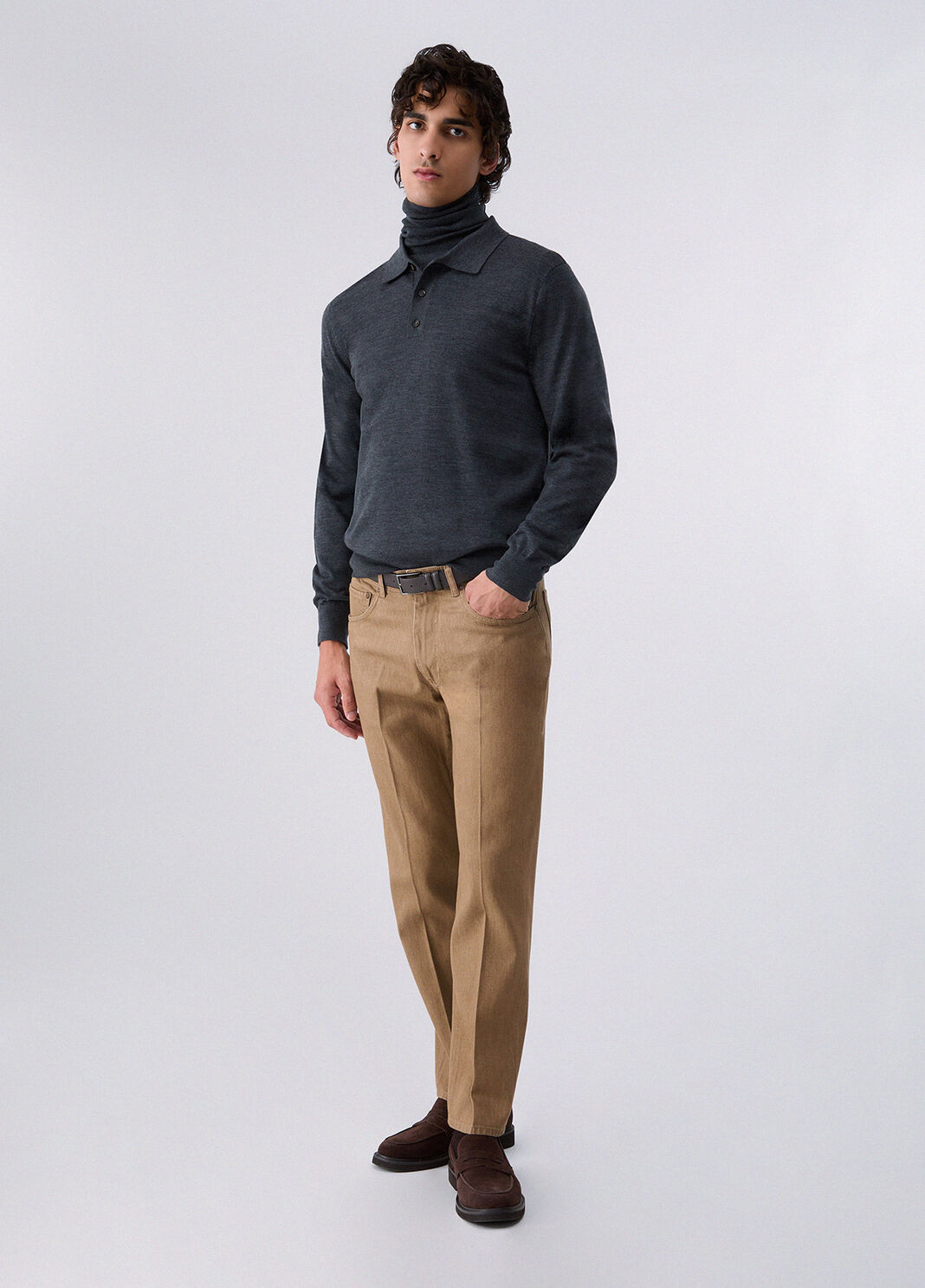 Pantaloni straight regular fit beige Liu Jo - large image number 5