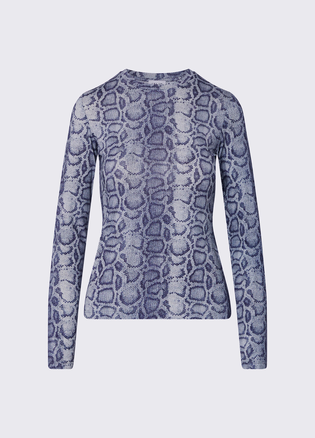 Denim Effect Crop Top blue snakeskin Liu Jo - large image number 6