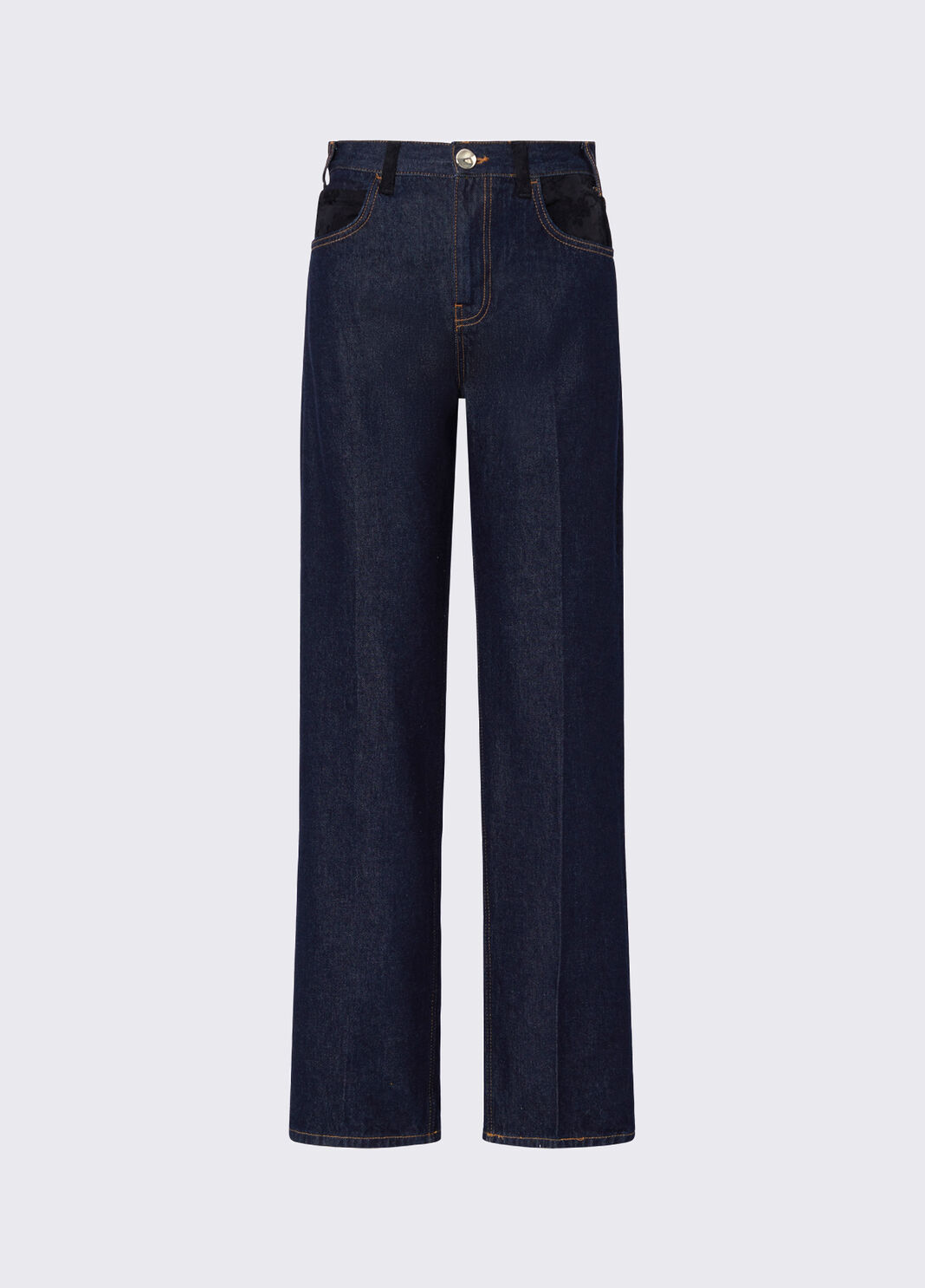 Straight jeans with fabric details Normal wash Liu Jo - large image number 6