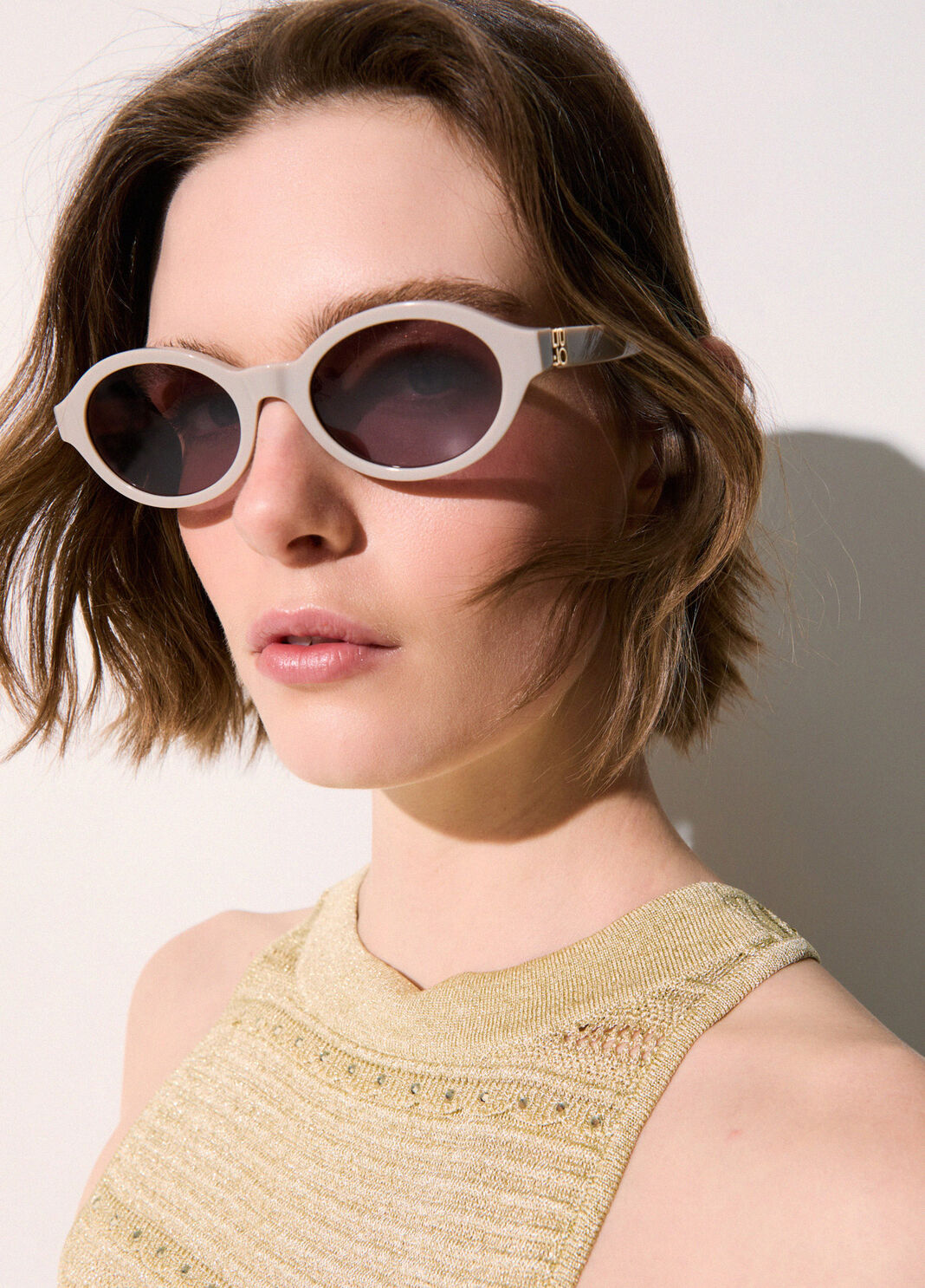 Oval sunglasses ivory Liu Jo - large image number 0