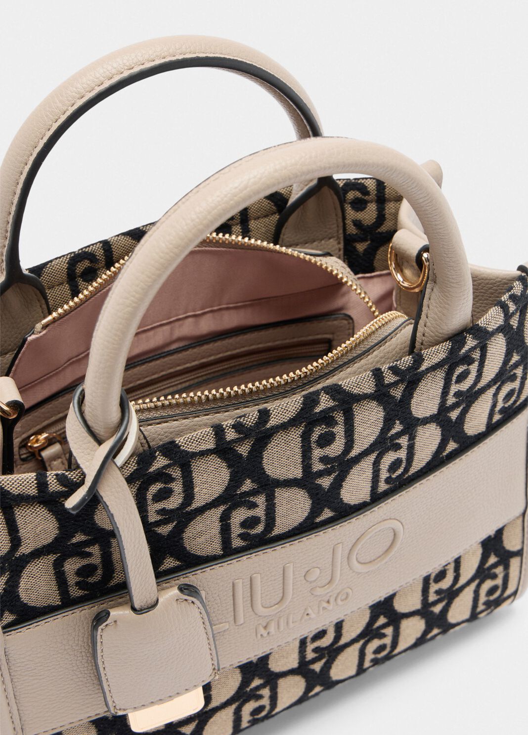 Small jacquard bag dark grey Liu Jo - large image number 6