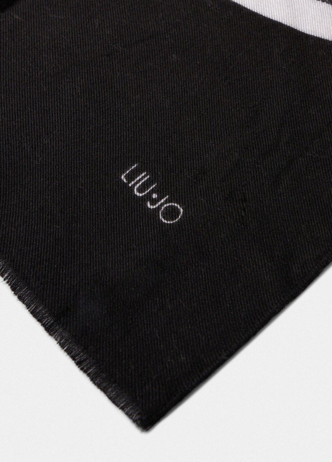 Stole with logo black Liu Jo - large image number 2