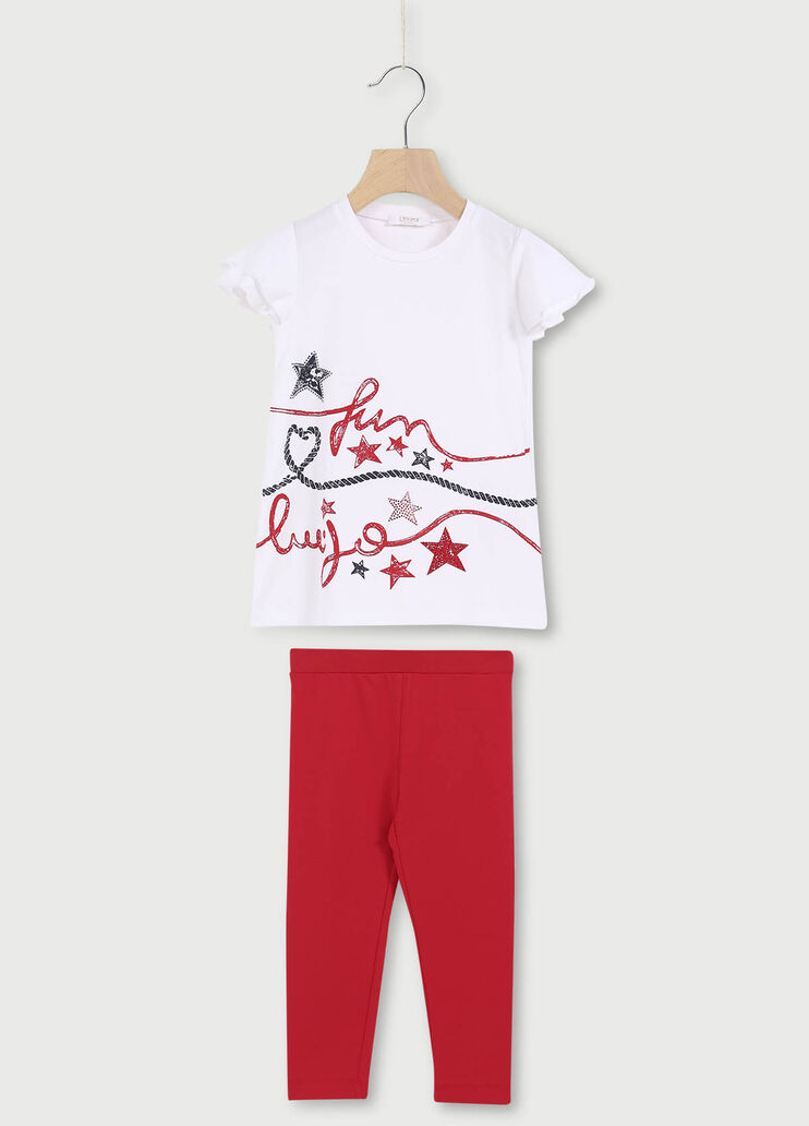 Girl’s outfit White/Red Liu Jo - large image number 0 Girl’s outfit White/Red Liu Jo - large image number 0