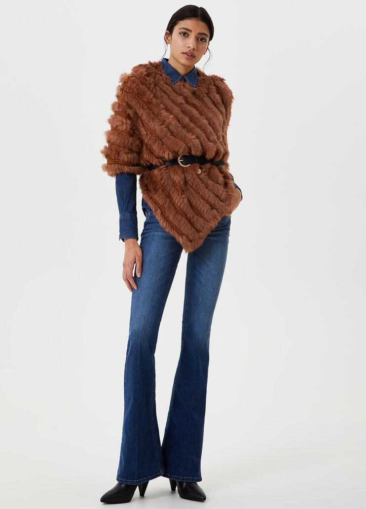 Lapin poncho Brown Liu Jo - large image number 1 Lapin poncho Brown Liu Jo - large image number 1