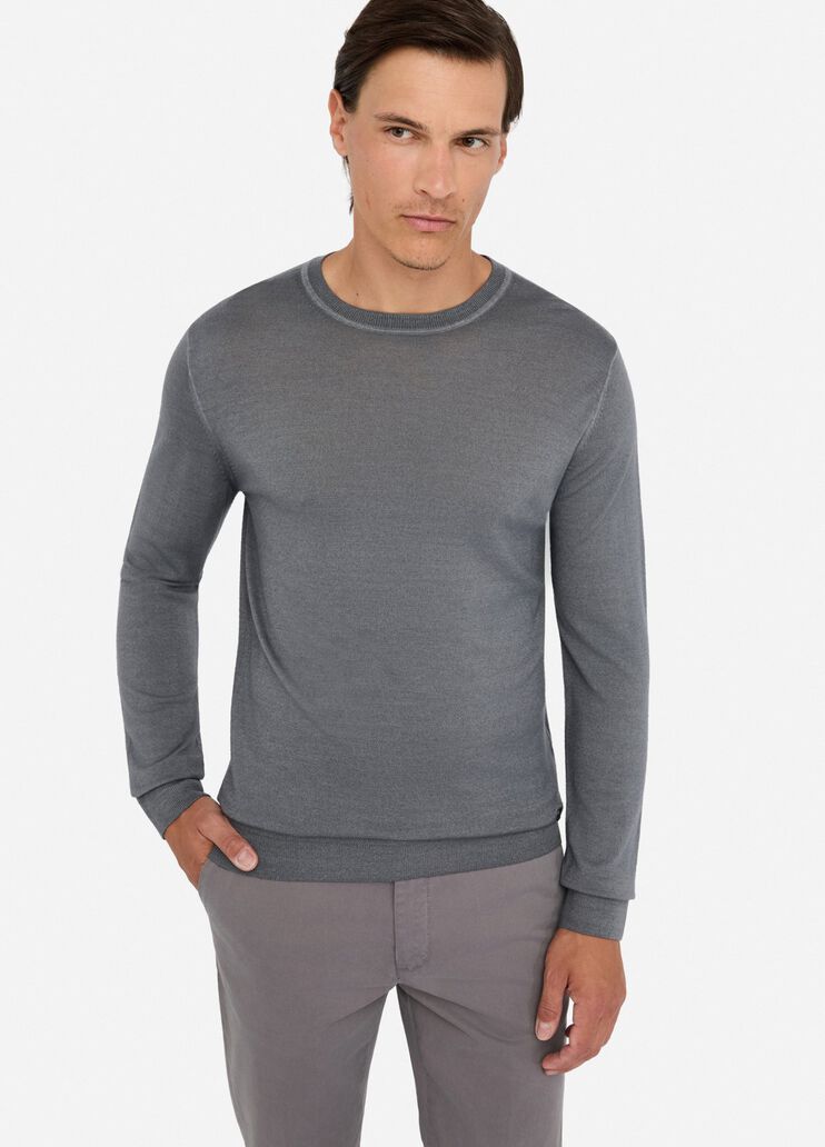 Wool jumper dark grey Liu Jo - large image number 4 Wool jumper dark grey Liu Jo - large image number 4