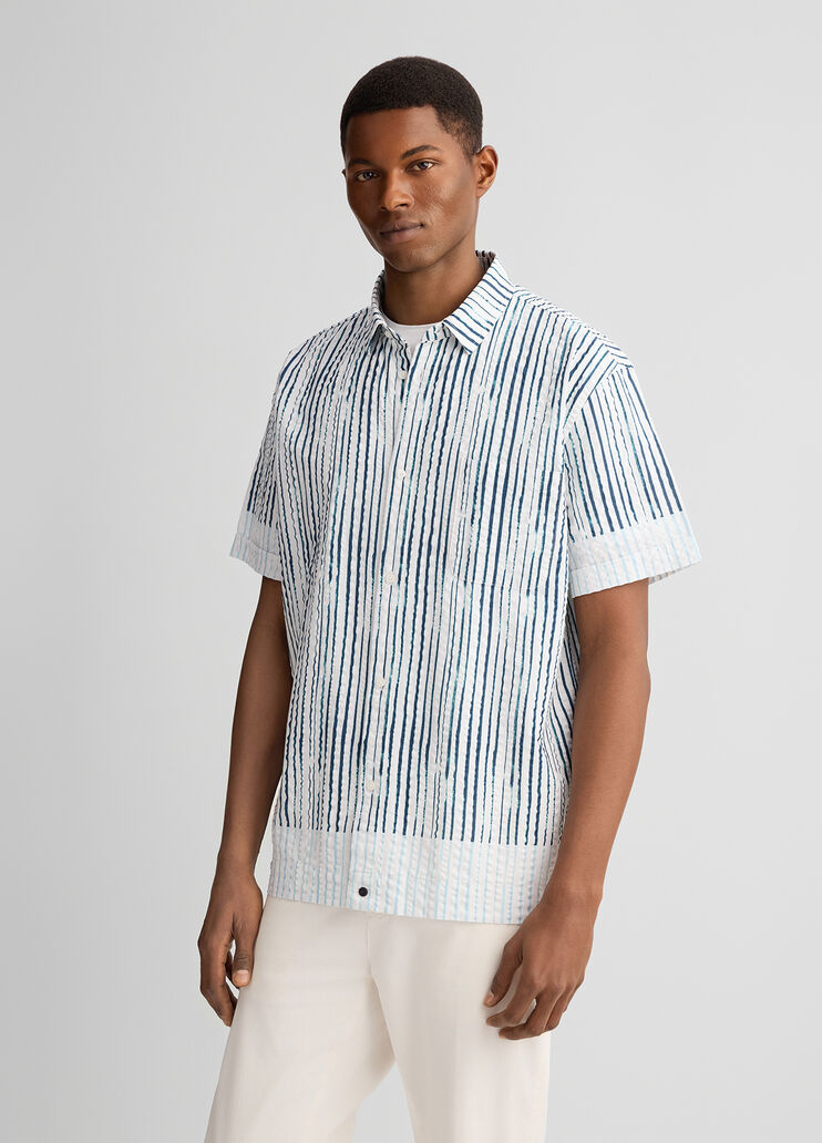 Pure cotton shirt blue striped Liu Jo - medium Pure cotton shirt blue striped Liu Jo - medium