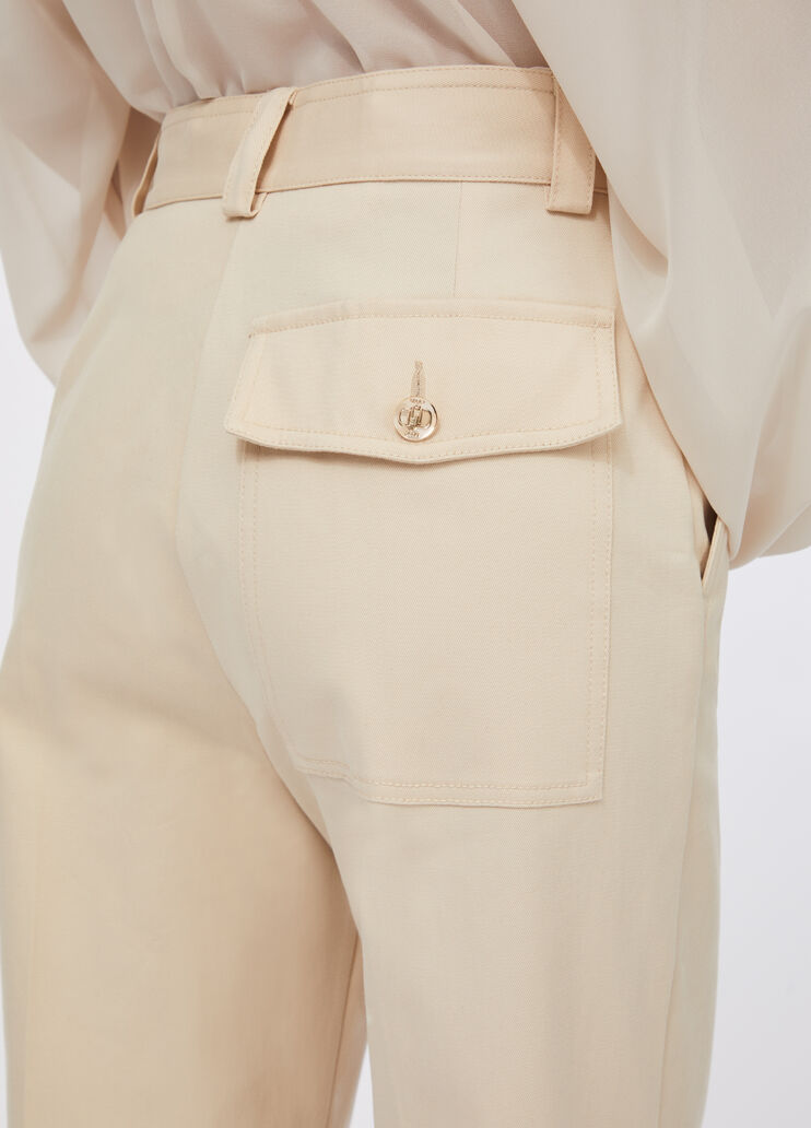 Pantalones chinos de algodón blanco Liu Jo - large image number 4