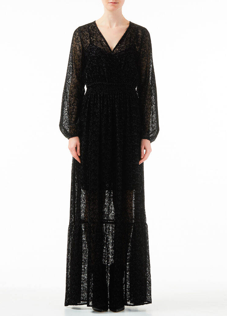 Langes Ausbrennerkleid Schwarz Liu Jo - large image number 0 Langes Ausbrennerkleid Schwarz Liu Jo - large image number 0