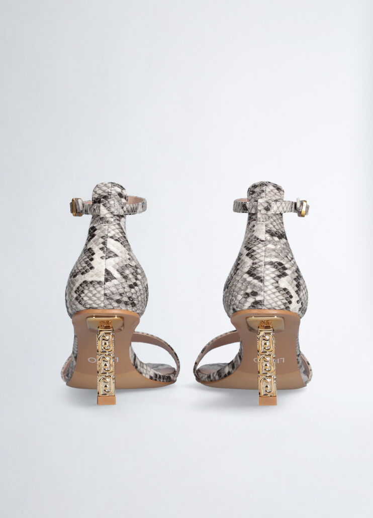 Sandals with branded heel python print Liu Jo - large image number 6 Sandals with branded heel python print Liu Jo - large image number 6