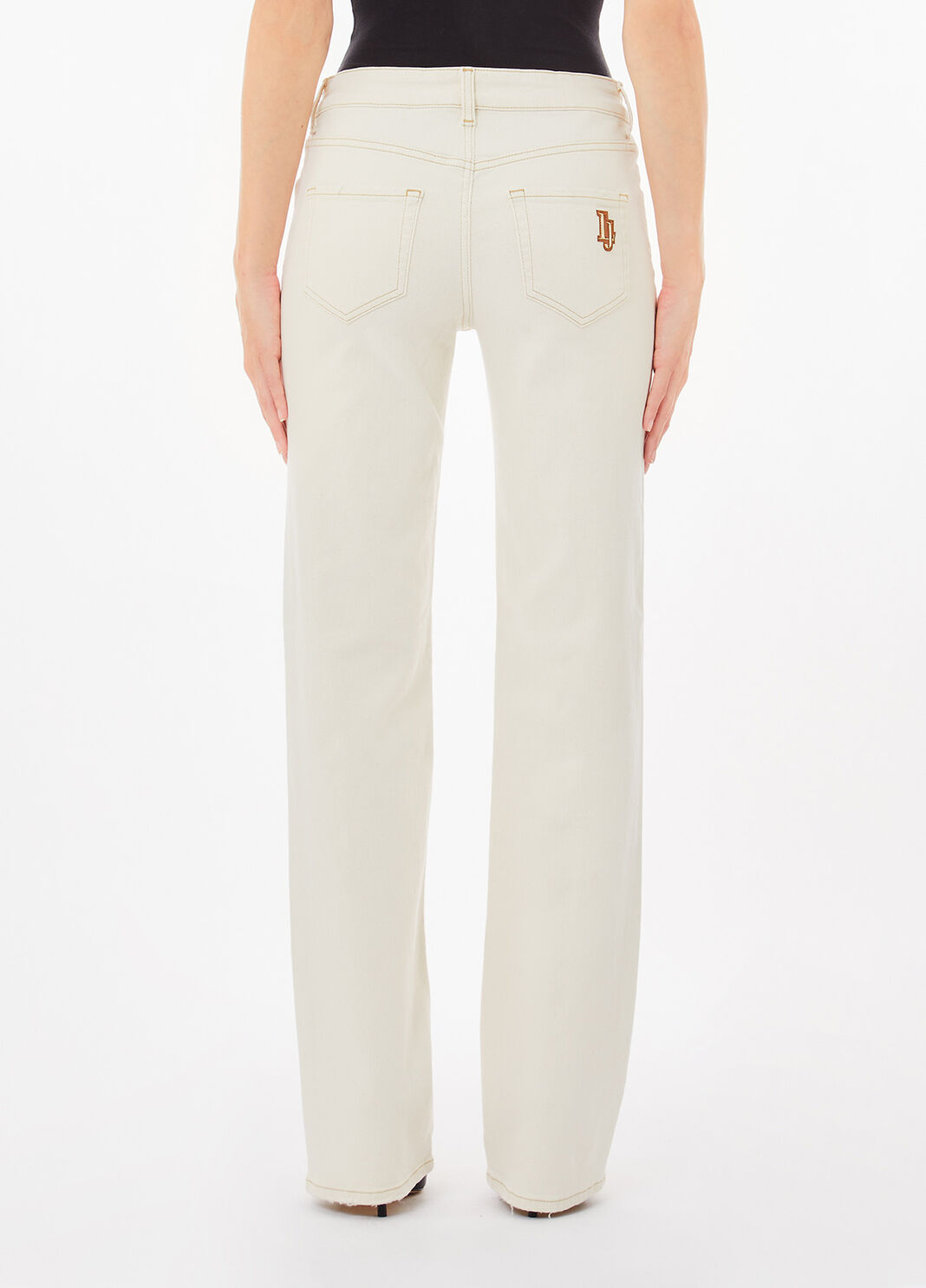 Straight-leg jeans ecru Liu Jo - large image number 1