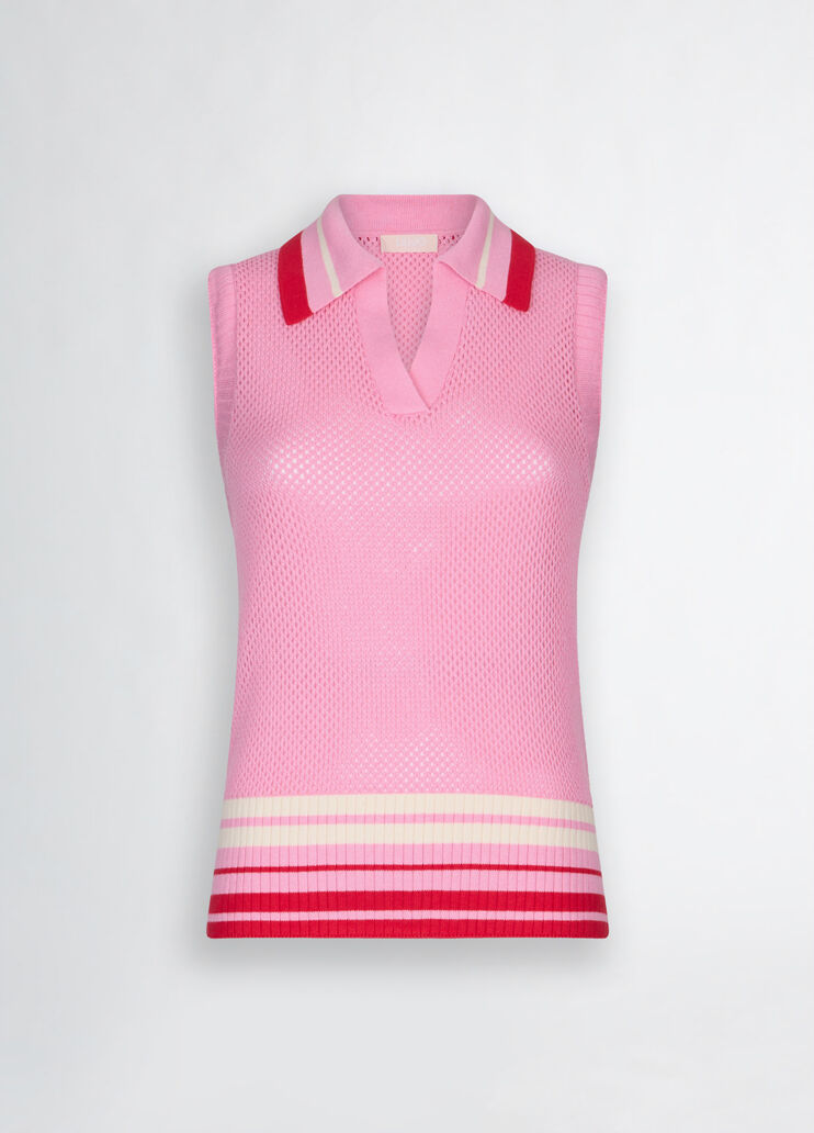 Knit top pink Liu Jo - large image number 6 Knit top pink Liu Jo - large image number 6