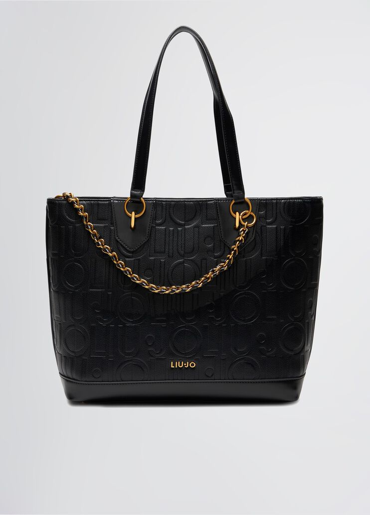 Medium tote bag with decorative charm black Liu Jo - medium