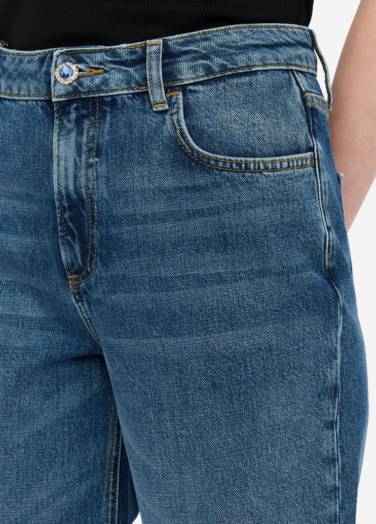 Vaqueros rectos de talle alto denim azul Liu Jo - large image number 2 Vaqueros rectos de talle alto denim azul Liu Jo - large image number 2