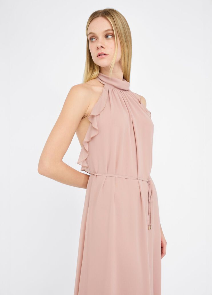 Robe de cérémonie en georgette rose clair Liu Jo - large image number 3