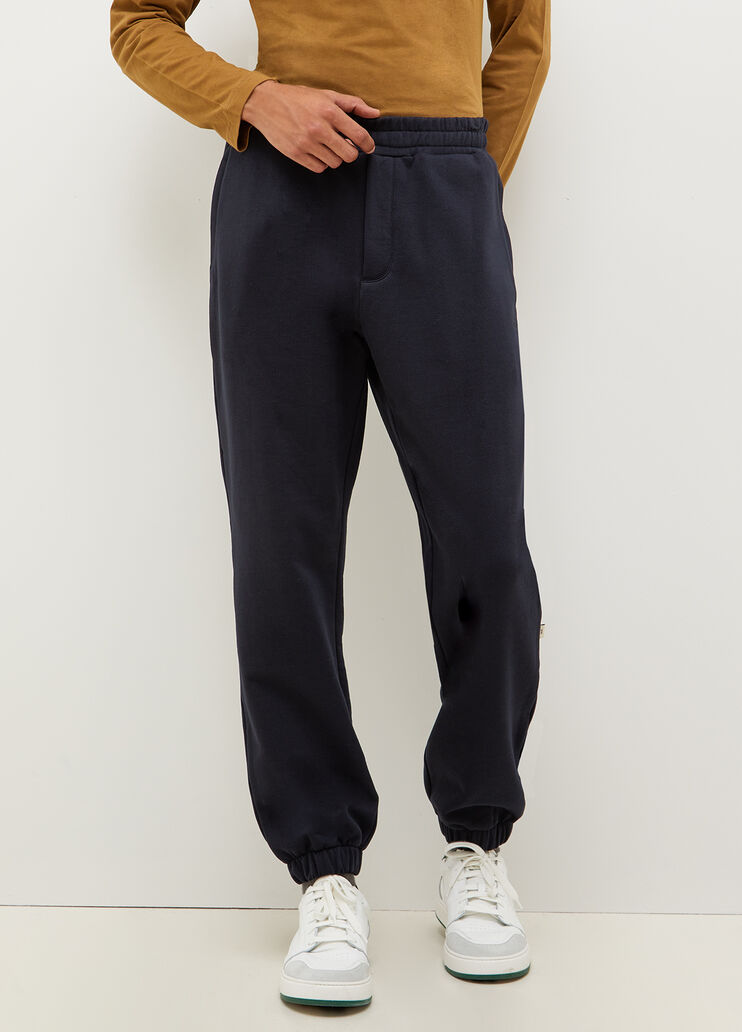 Pantalon de jogging en coton molletonné bleu foncé Liu Jo - large image number 0 Pantalon de jogging en coton molletonné bleu foncé Liu Jo - large image number 0
