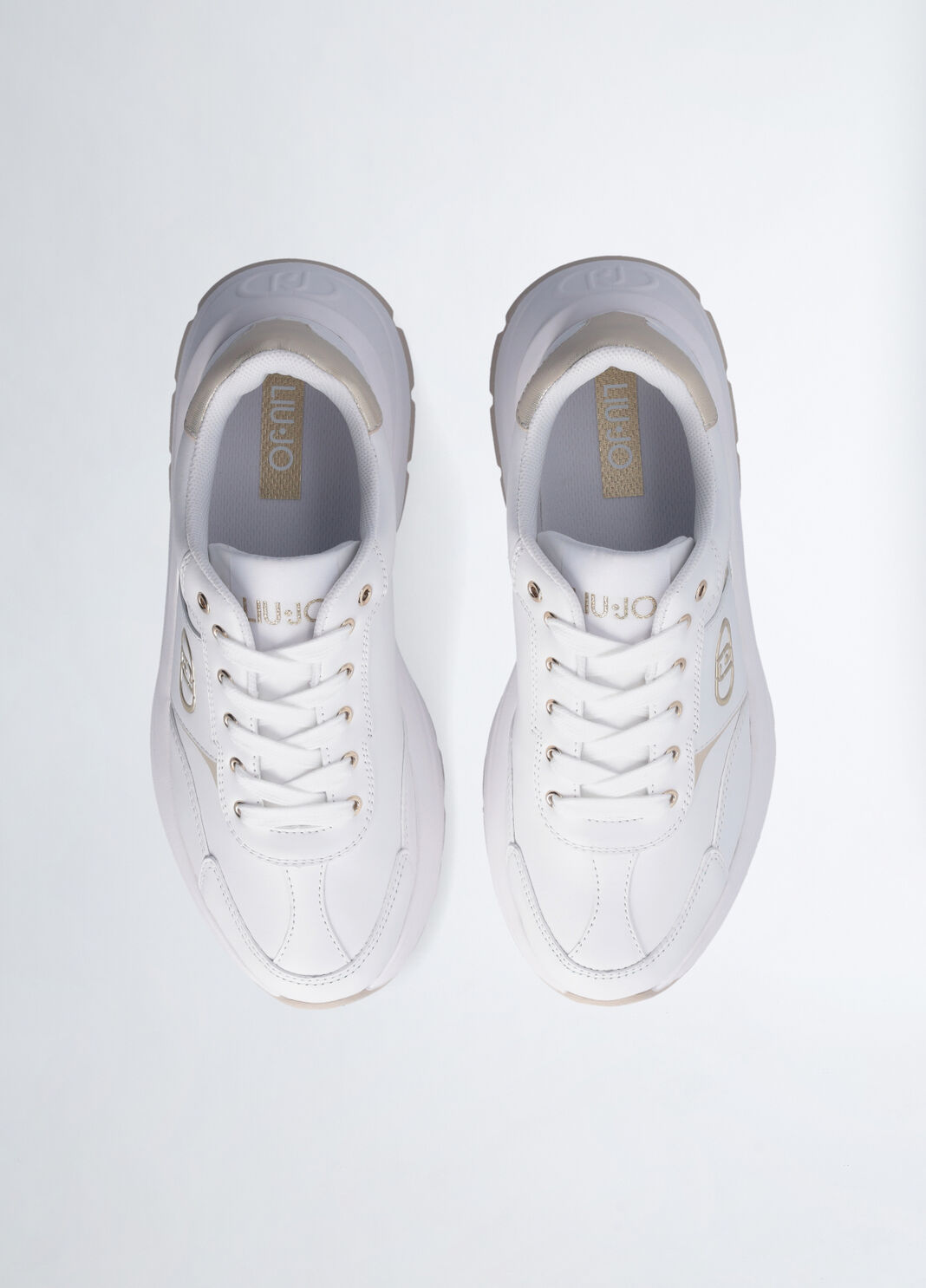 Sneakers in leather white Liu Jo - large image number 5