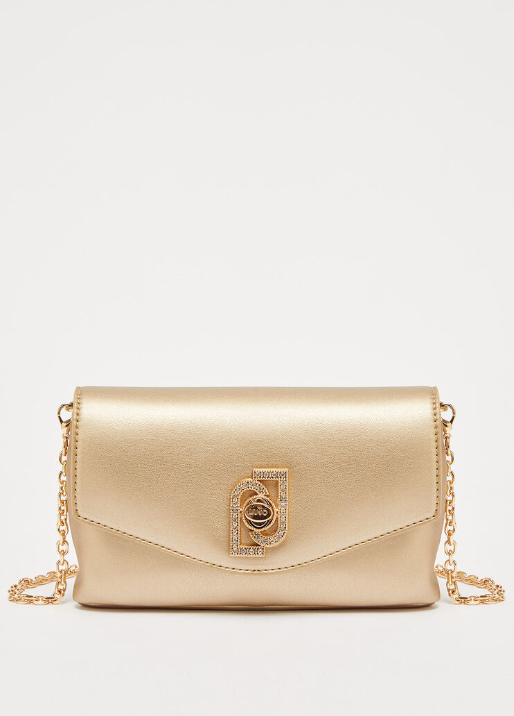 Crossbody bag with logo gold Liu Jo - large image number 0