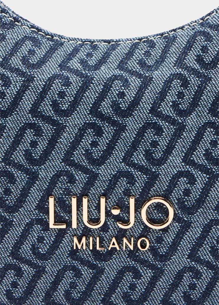 Sac hobo petit format bleu foncé Liu Jo - large image number 3