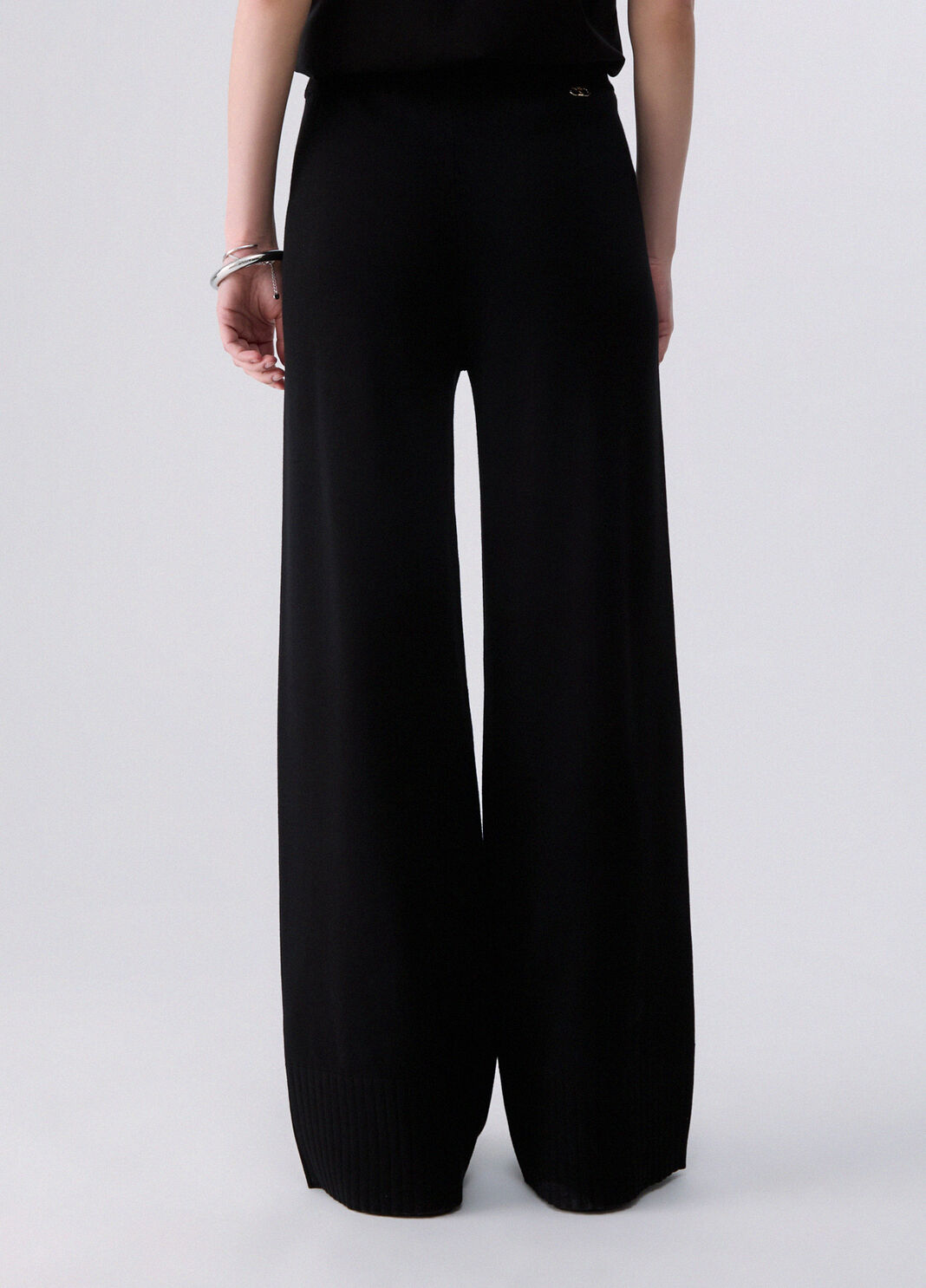 Knit Trousers with Drawstrings black Liu Jo - large image number 1