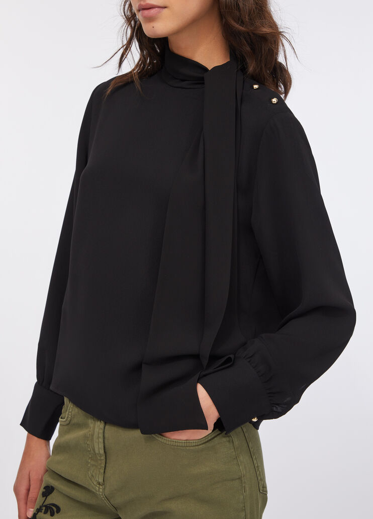 Блузка с шарфом чёрный Liu Jo - medium