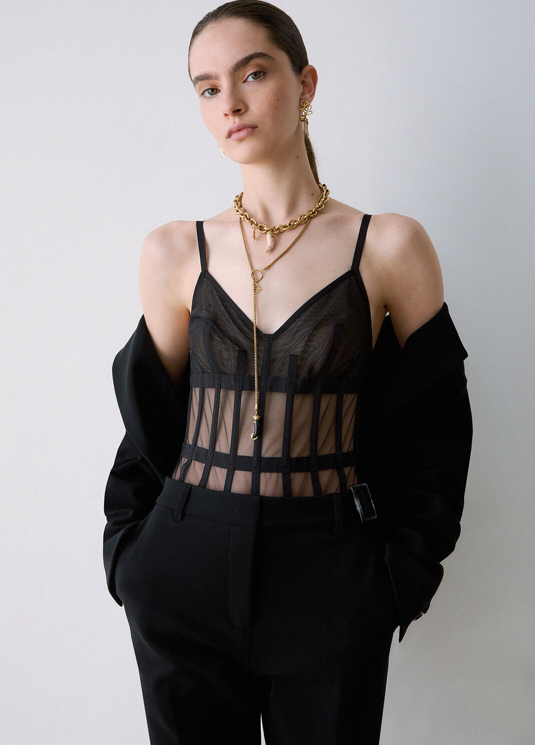 Tulle Bodysuit black Liu Jo - large image number 2