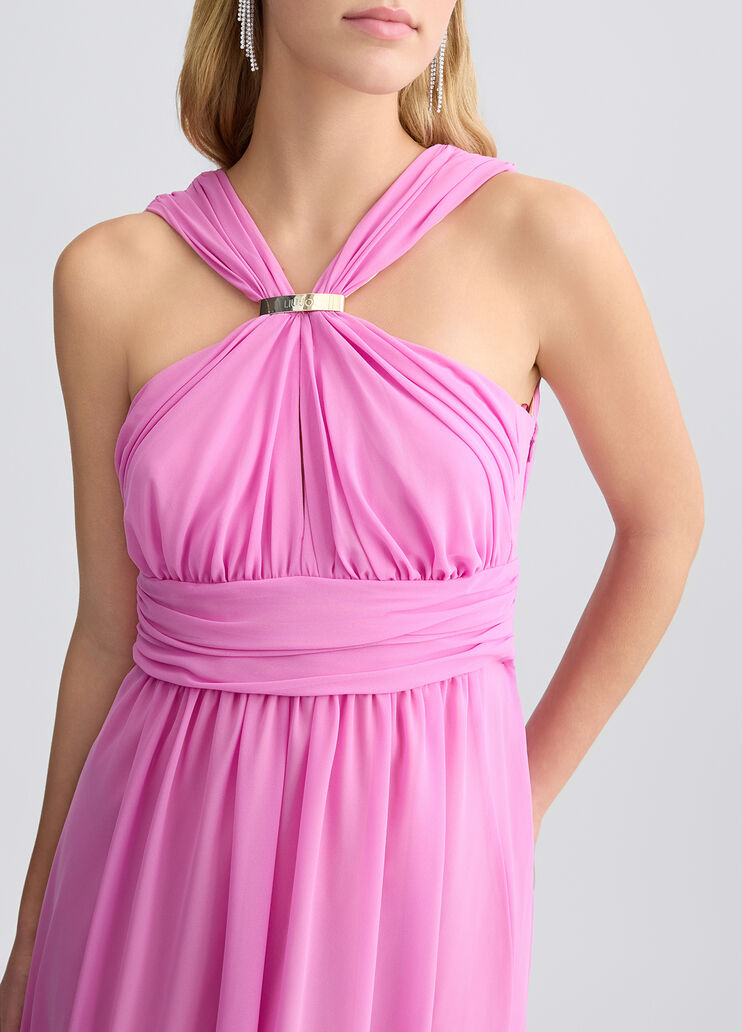 Long elegant pink dress pink Liu Jo - large image number 4 Long elegant pink dress pink Liu Jo - large image number 4