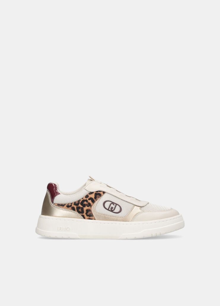 Slip-ons with animal-print detailing white Liu Jo - medium Slip-ons with animal-print detailing white Liu Jo - medium
