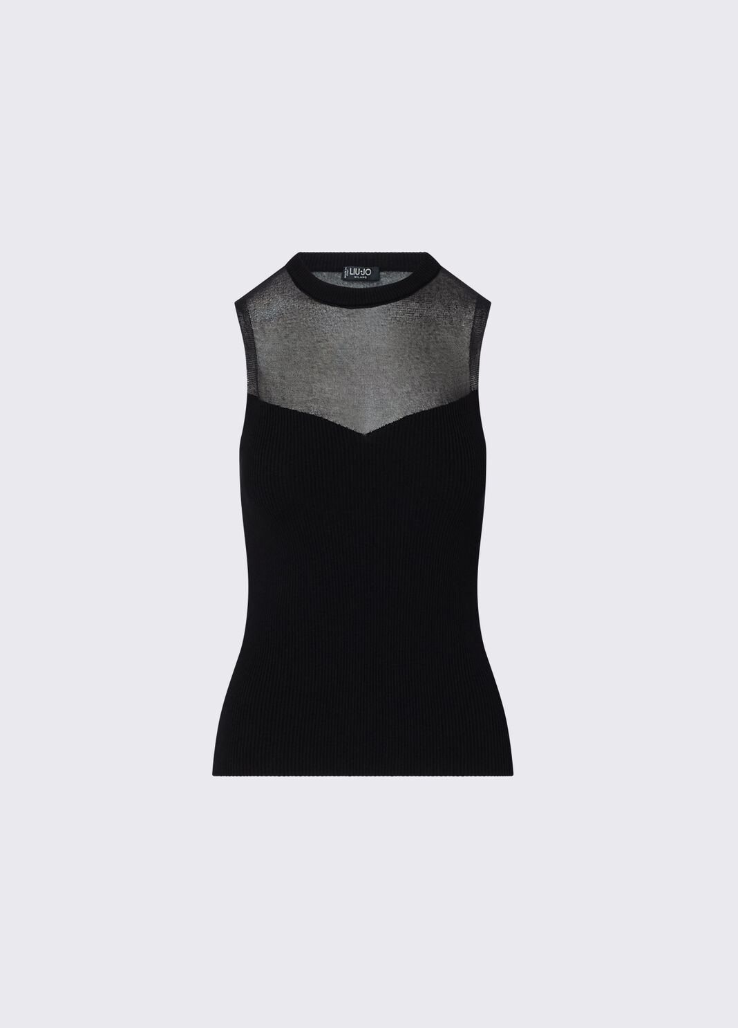 Top with see-through inserts black Liu Jo - large image number 6